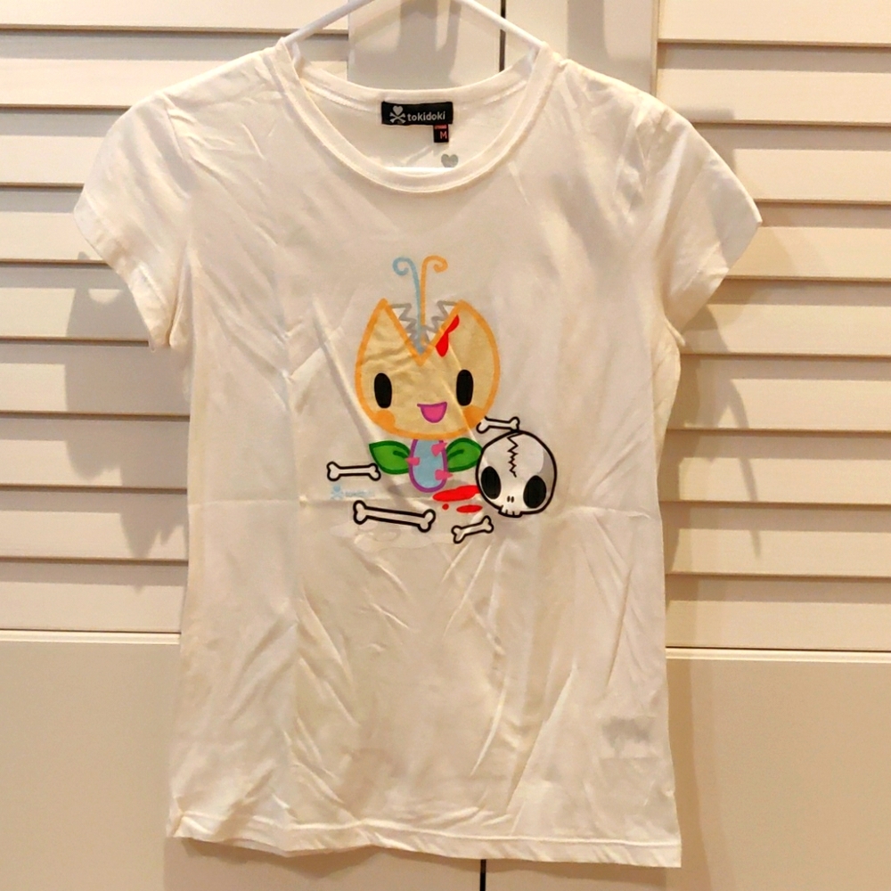 Tokidoki Flower Skull Tshirt top - Medium